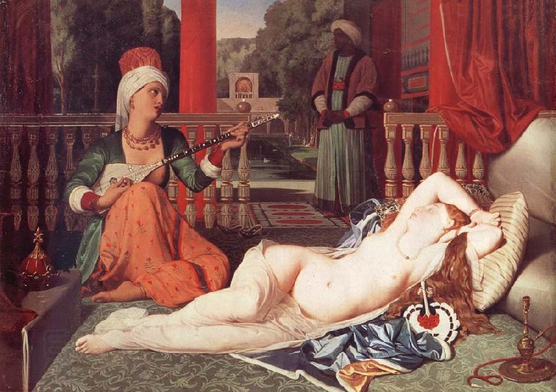 Jean Auguste Dominique Ingres Odalisque with a Slave China oil painting art